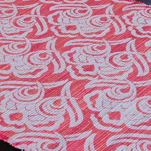 テーブルランナー ウォーターヒヤシンス製 レッド×グレー アジア工房 10828 | ブランド登録なし | 02