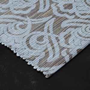 テーブルランナー ウォーターヒヤシンス製 ダークオリーブ×グレー アジア工房 10829 | ブランド登録なし | 03