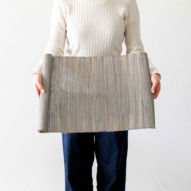 テーブルランナー ウォーターヒヤシンス製 テーブルセンター クロス グレー アジアン エスニック 10831 | ブランド登録なし | 02