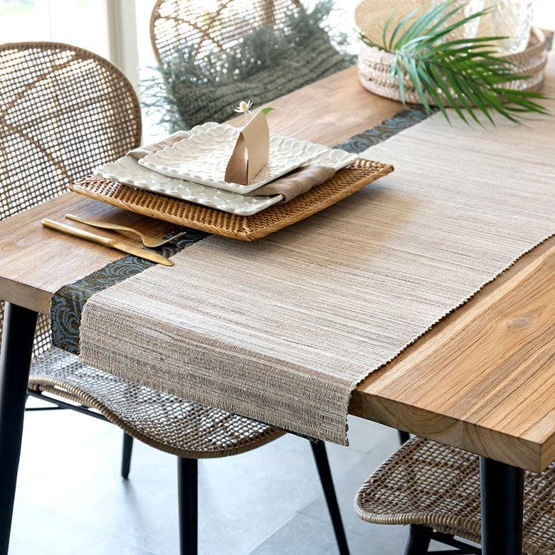 テーブルランナー ウォーターヒヤシンス製 テーブルセンター クロス ナチュラル アジアン エスニック 10832 | ブランド登録なし | 05