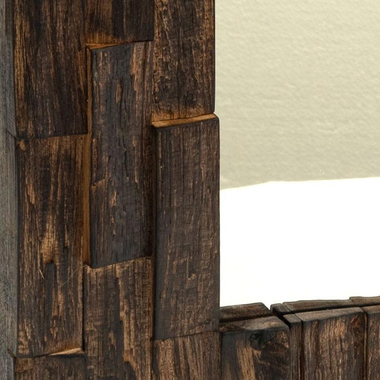 ミラー 鏡 卓上 壁掛け 金具付き ブラウン 長方形 アジアン雑貨 ウォールデコレーション エスニック 大きめ おしゃれ 10867 | ブランド登録なし | 02