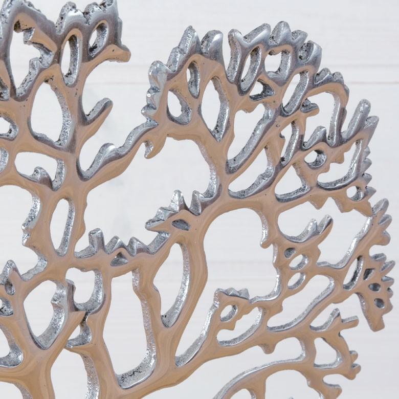 珊瑚をモチーフにしたアルミのオブジェ 置物 アジア工房 10914 | ブランド登録なし | 03