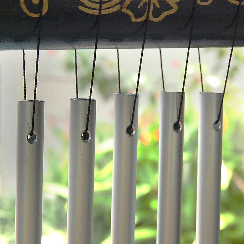 バンブーとアルミで出来た小さな民族模様の優しい音色の風鈴 ウィンドチャイム バリ 雑貨 アジア雑貨 アジアン雑貨 ウインドチャーム 風りん 10917 | ブランド登録なし | 05