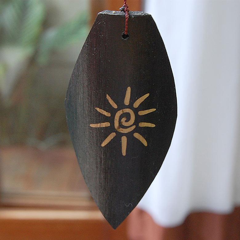 バンブーとアルミで出来た民族模様の優しい音色の風鈴 ウィンドチャイム バリ アジアン雑貨 バリ島 ウインドチャーム 風りん ナチュラル ふうりん 10918 | ブランド登録なし | 05