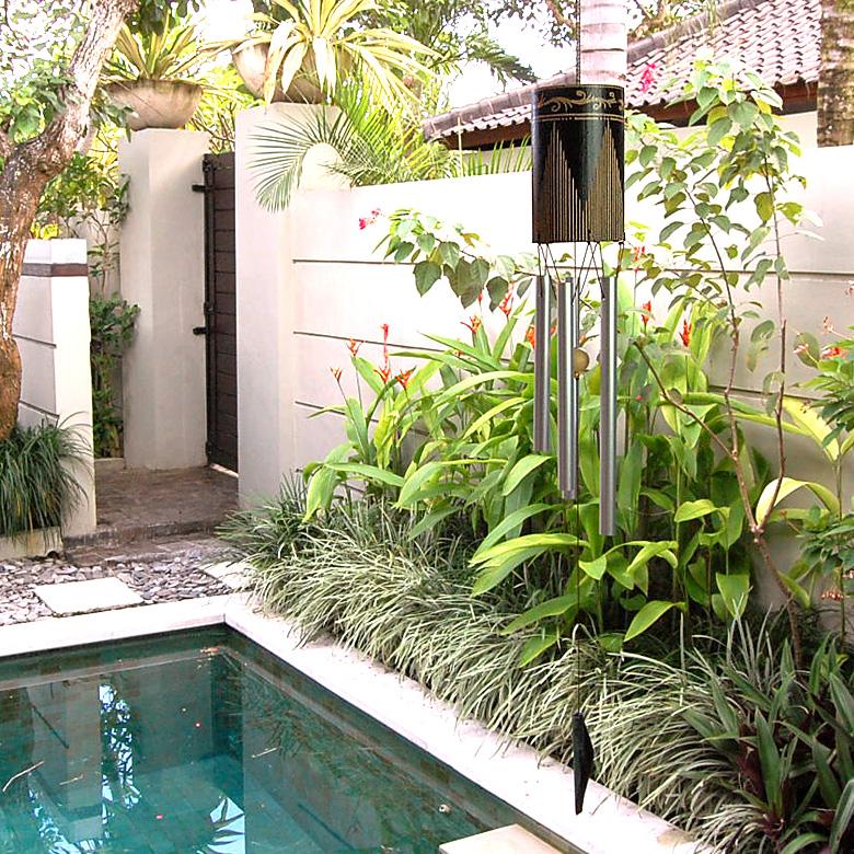 バンブーとアルミで出来た民族模様の優しい音色の風鈴 ウィンドチャイム バリ アジアン雑貨 バリ島 ウインドチャーム 風りん ナチュラル ふうりん 10918 | ブランド登録なし | 07