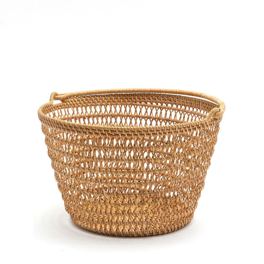 バスケット かご 収納 整理 整頓 持ち手つき 収納ボックス 小物入れ ラタン アジアン バリ ナチュラル 雑貨 アジア工房 10923 | ブランド登録なし | 10