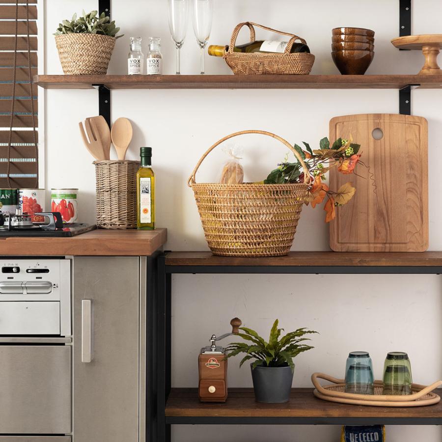 バスケット かご 収納 整理 整頓 持ち手つき 収納ボックス 小物入れ ラタン アジアン バリ ナチュラル 雑貨 アジア工房 10923 | ブランド登録なし | 03