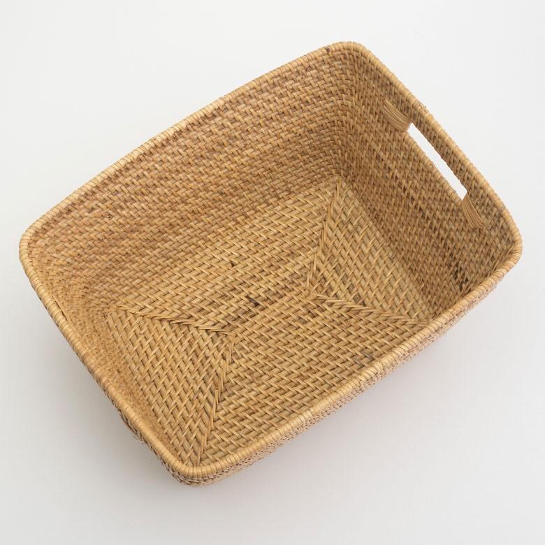 バスケット 脱衣かご 洗濯 かご バスケット 収納バスケット 収納ボックス バスタオル入れ ラタン ナチュラル アジアン おしゃれ 10926 | ブランド登録なし | 07