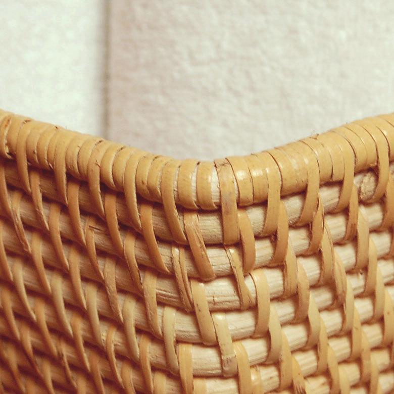 バスケット カゴ 収納 取手付き 脱衣カゴ ナチュラル ラタン おもちゃ 雑貨 アジアン おしゃれ 10927 | ブランド登録なし | 05