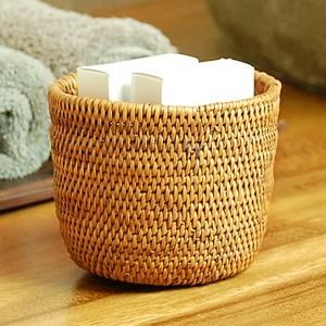 アタで編まれた筒型小物入れケース アジア工房 10935 | ブランド登録なし