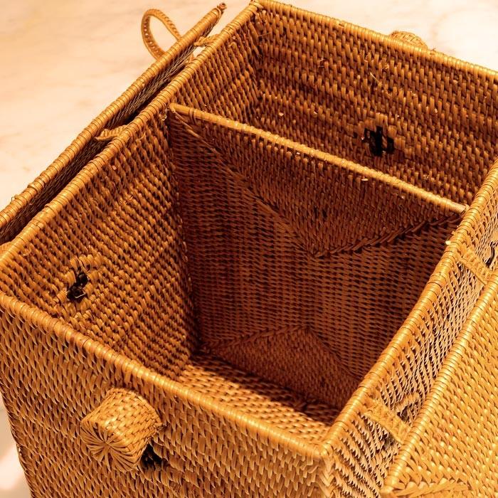 アタで編まれたコスメバッグ ハイタイプ アジア工房 10982 | ブランド登録なし | 05