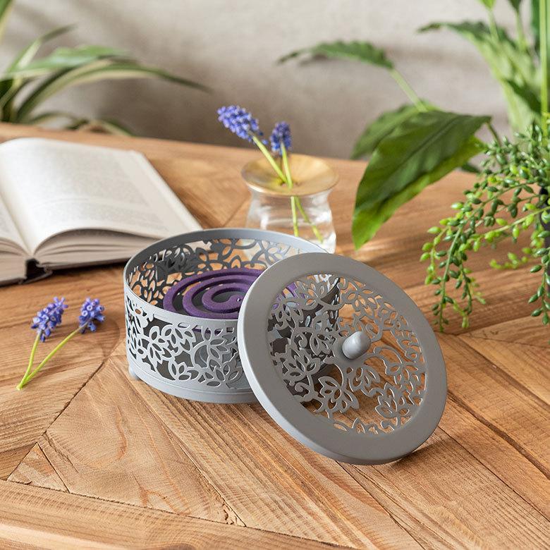 蚊取り線香入れ 蚊取り線香ホルダー 蚊取り線香立て おしゃれ 5個セット ロータス蓮柄 蚊遣り 蚊やり スチール製 ブラック 黒 虫よけ対策 アジア工房 10 | ブランド登録なし | 08