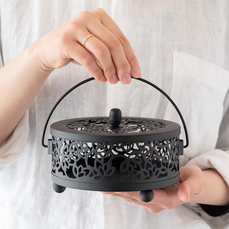 蚊取り線香入れ 蚊取り線香ホルダー 蚊取り線香立て おしゃれ 5個セット ロータス蓮柄 蚊遣り 蚊やり スチール製 ブラック 黒 虫よけ対策 アジア工房 10 | ブランド登録なし | 11