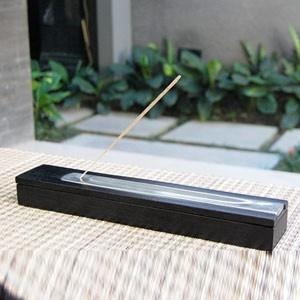 マホガニーウッドで出来たモダンな万能お香立て ブラック アジア工房 11034 | ブランド登録なし