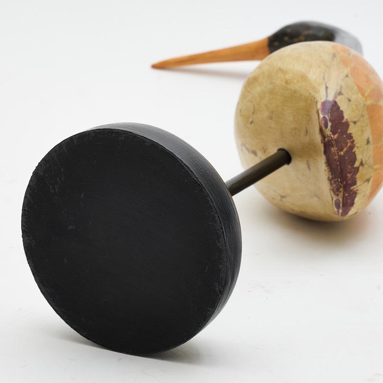 ヘロン 鳥 オブジェ インテリア 置物 玄関 リビング 店舗用 バリ 雑貨 アジア雑貨 11140 | ブランド登録なし | 06