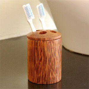 ココナッツウッドの歯ブラシ立て アジア工房 11282 | ブランド登録なし