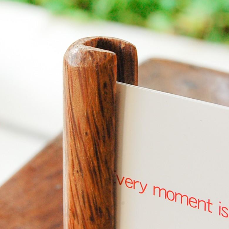 カード立て 写真立て ココナッツウッド 木製 名刺ホルダー 卓上 カードホルダー アジアン バリ雑貨 おしゃれ 11289 | ブランド登録なし | 01