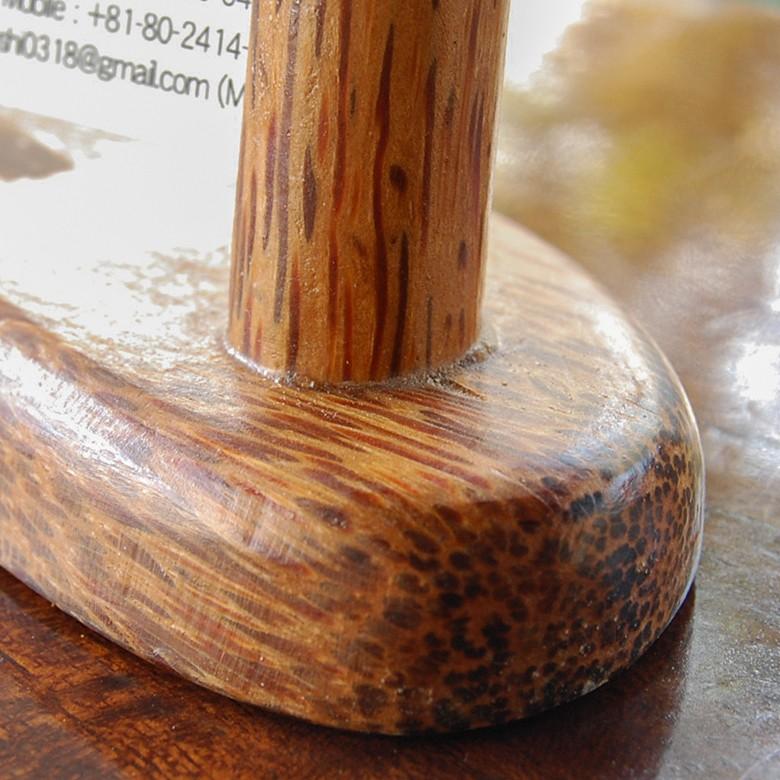 カード立て 写真立て ココナッツウッド 木製 名刺ホルダー 卓上 カードホルダー アジアン バリ雑貨 おしゃれ 11289 | ブランド登録なし | 02
