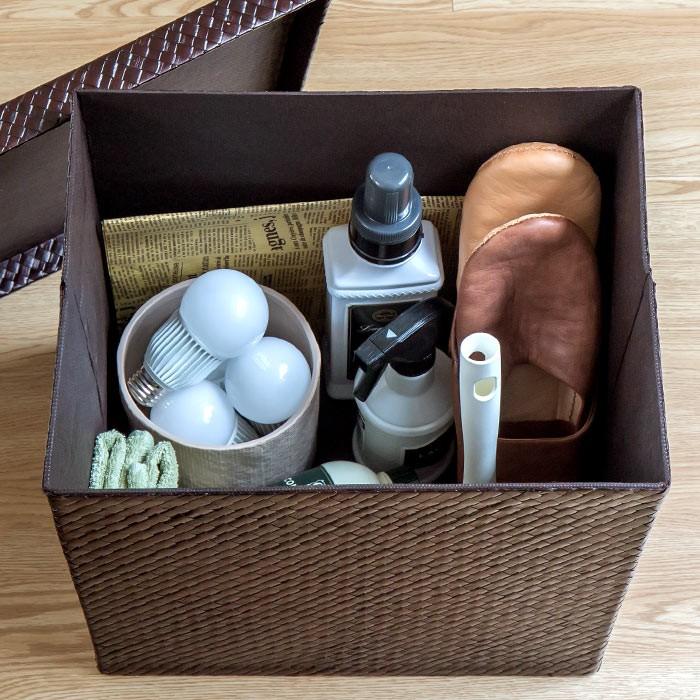 収納ボックス バスケット フタ付き パンダン 収納 カゴ 小物入れ バリ モダン おしゃれ 収納ケース 収納箱 バリ雑貨 アジア工房 11378 | ブランド登録なし | 01