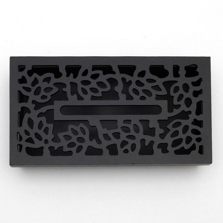 ティッシュケース 彫刻 アジアン ティッシュボックス 木製 エスニック インテリア シンプル モダン ロータス 蓮の花 11403 | ブランド登録なし | 05