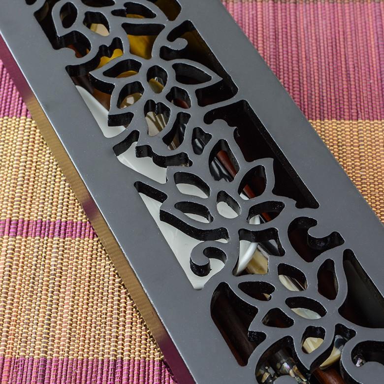 収納ケース カトラリーケース アジアン 彫刻アート 箱 長方形 おしゃれ モダン エスニック 11404 | ブランド登録なし | 01