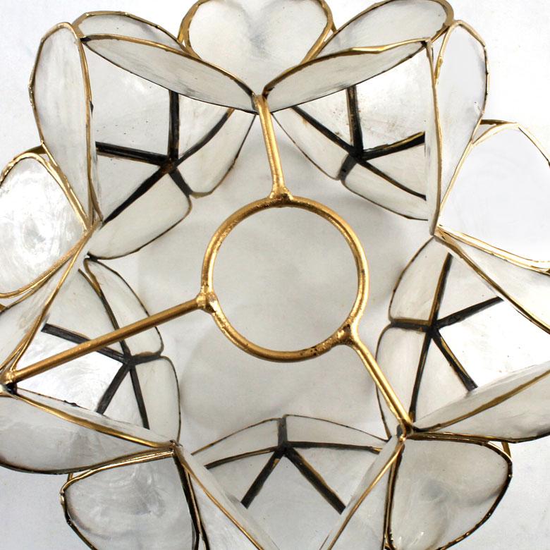 カピスシェルのフラワーモチーフペンダントライト アジア工房 11500 | ブランド登録なし | 10