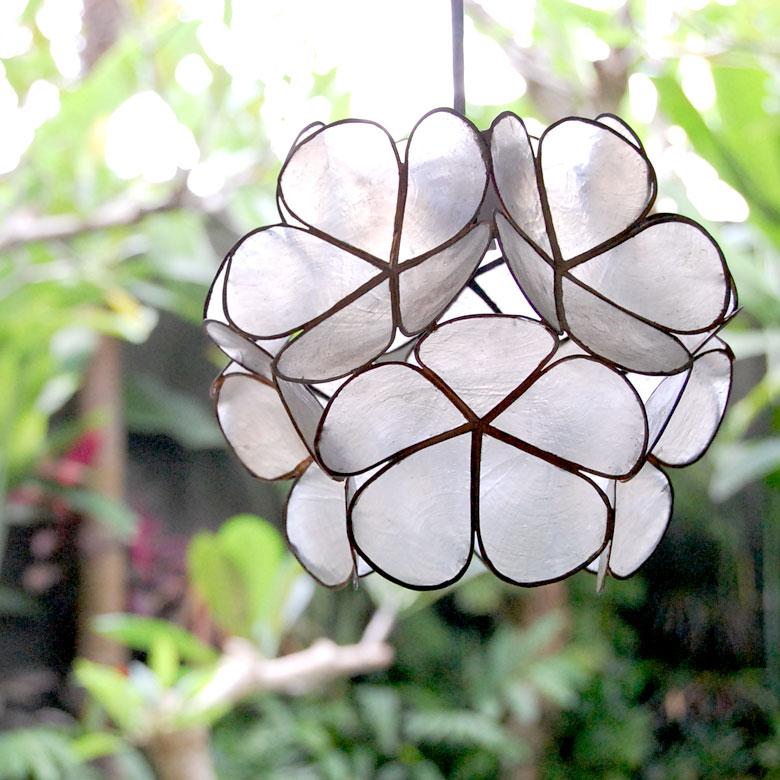 カピスシェルのフラワーモチーフペンダントライト アジア工房 11500 | ブランド登録なし | 08