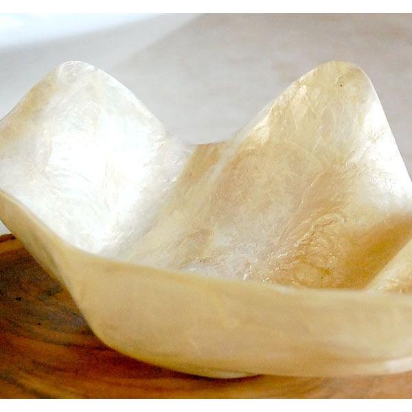 貝殻の形をしたカピスシェルの小物入れトレイ アジア工房 11555 | ブランド登録なし | 02