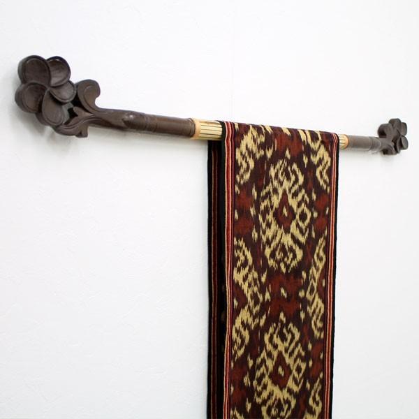 木彫りイカットハンガー プルメリアモチーフ アジア工房 11590 | ブランド登録なし | 01