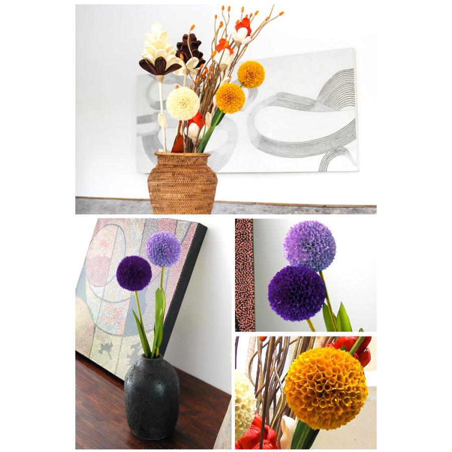 造花 アートプランツ オブジェ バイオレット アーティフィシャルフラワー フェイク インテリア デコレーション バリ 雑貨 置き物 花飾り アジア工房 11593 | ブランド登録なし | 02