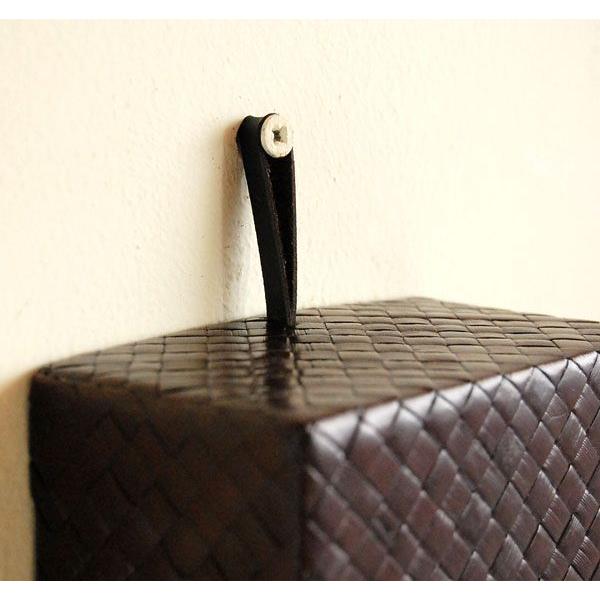 吊り下げられるパンダンで編まれたキャビティタイプのティッシュケースカバー アジア工房 11759 | ブランド登録なし | 02