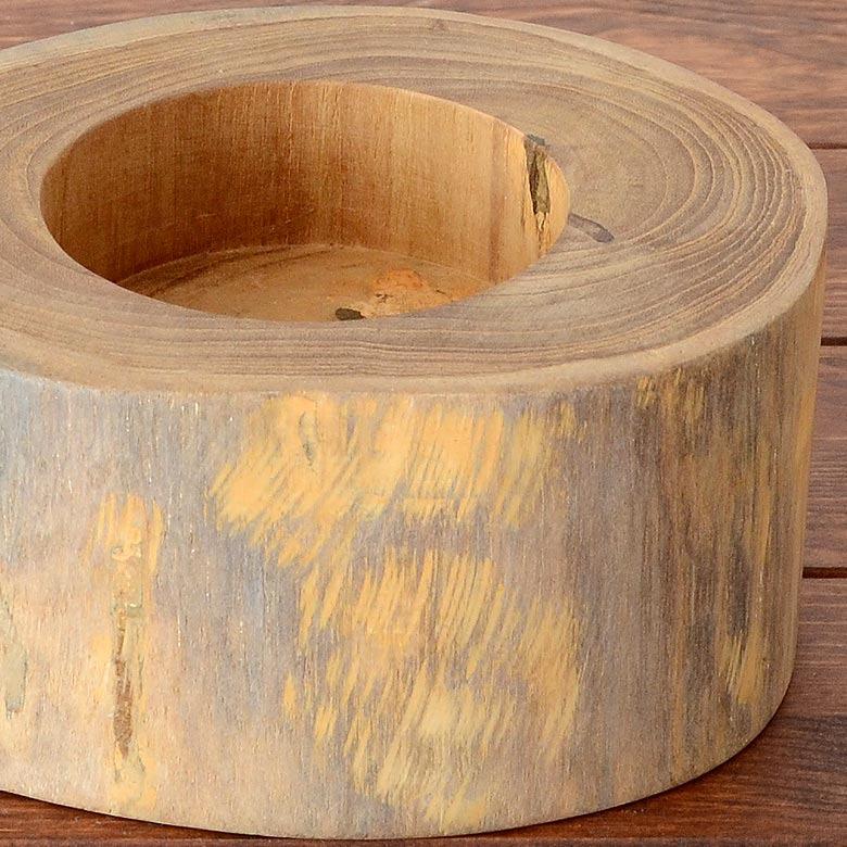 輪切り 切り株 木 丸太 トレイ 約15×8cm チークウッド ステージトレイ ステージトレー 小物置き ウッド 天然木製 アジア工房 11821b | ELEMENTS（インテリア） | 06