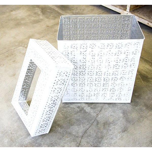 アルミ製インナー付きゴミ箱 スクエア型 ホワイト アジア工房 11930-wh | ブランド登録なし | 02