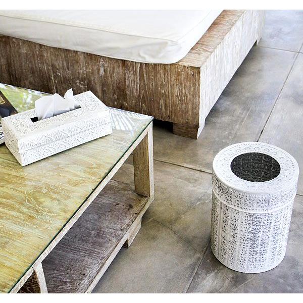 アルミ製インナー付きゴミ箱 ラウンド型 ホワイト アジア工房 11931-wh | ブランド登録なし | 01