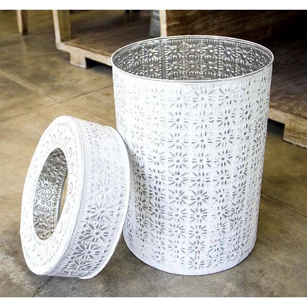 アルミ製インナー付きゴミ箱 ラウンド型 ホワイト アジア工房 11931-wh | ブランド登録なし | 02