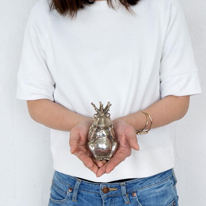 頬杖をついたカエルの王様 アジア工房 12141 | ブランド登録なし | 04