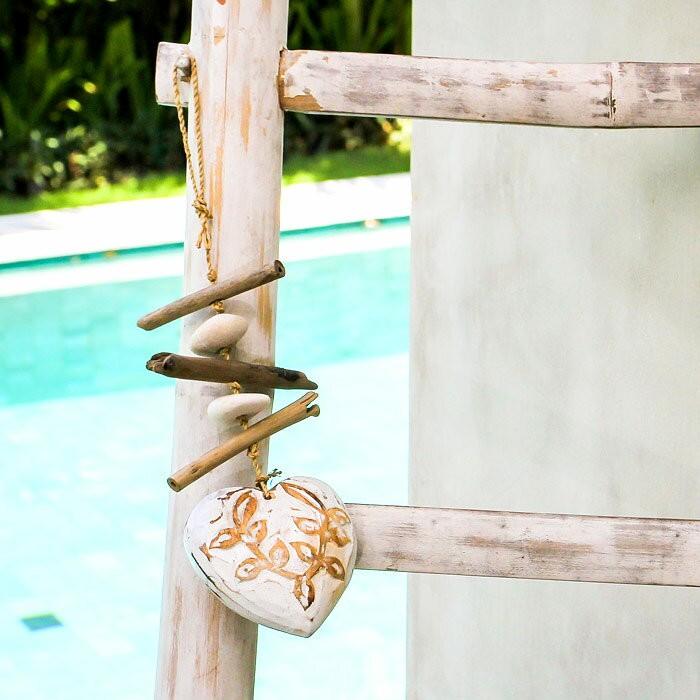 オーナメント 壁飾り 流木 ハート ショート ビーチ 西海岸 男前 アジア工房 12260 | ブランド登録なし | 03