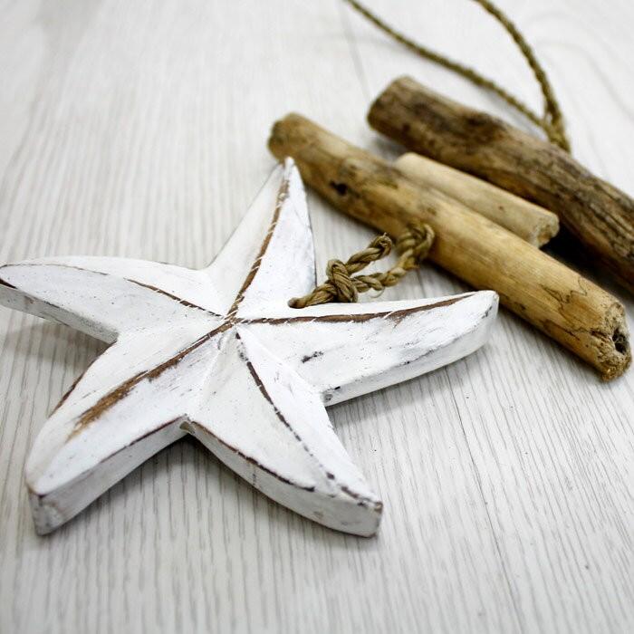 オーナメント 壁飾り 流木 ヒトデ ショート ビーチ 西海岸 男前 アジア工房 12261 | ブランド登録なし | 02