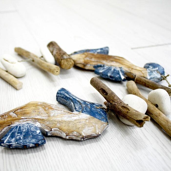 オーナメント 壁飾り 流木 タツノオトシゴ ロング ビーチ 西海岸 男前 アジア工房 12292 | ブランド登録なし | 02