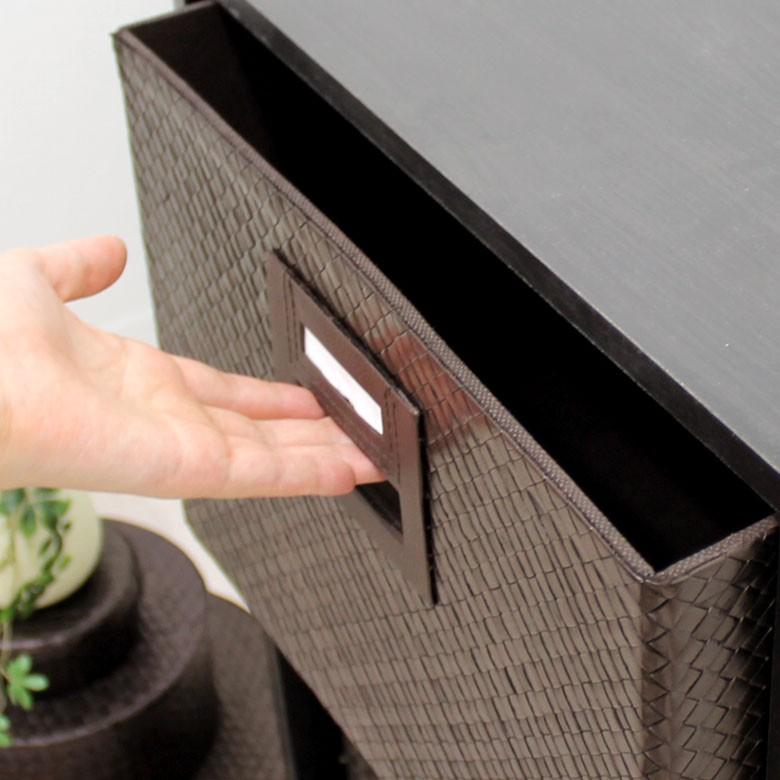 収納ボックス 収納 箱 収納ケース バスケット インナー ボックス Ｍサイズ 折り畳み カラーボックス パンダン 小物入れ 雑貨 モダン おしゃれ アジア工房 12430 | ブランド登録なし | 04