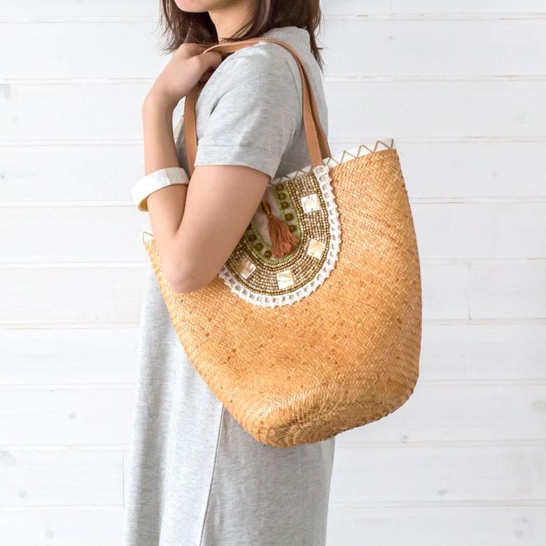 かごバッグ バック カゴバッグ レディース バスケットバッグ BAG 人気 ハンドメイド ショルダー バスケット 巾着 天然素材 ナチュラル浴衣 夏 アジア工房 1246 | ブランド登録なし | 05