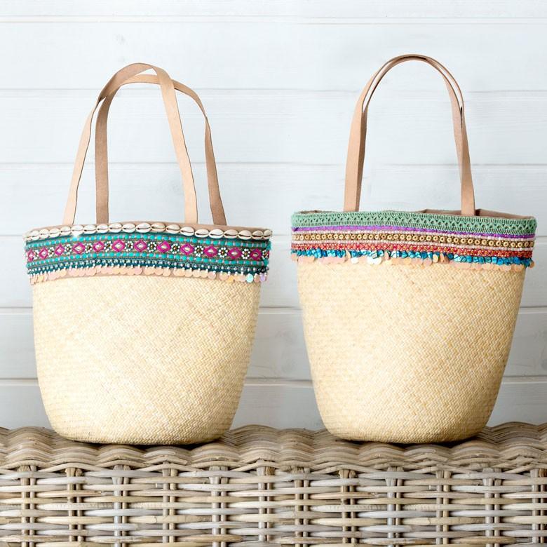 ラタンで編まれたかごバッグ 2色展開 アジア工房 1247 | ブランド登録なし