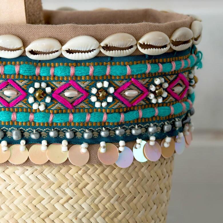 ラタンで編まれたかごバッグ 2色展開 アジア工房 1247 | ブランド登録なし | 02