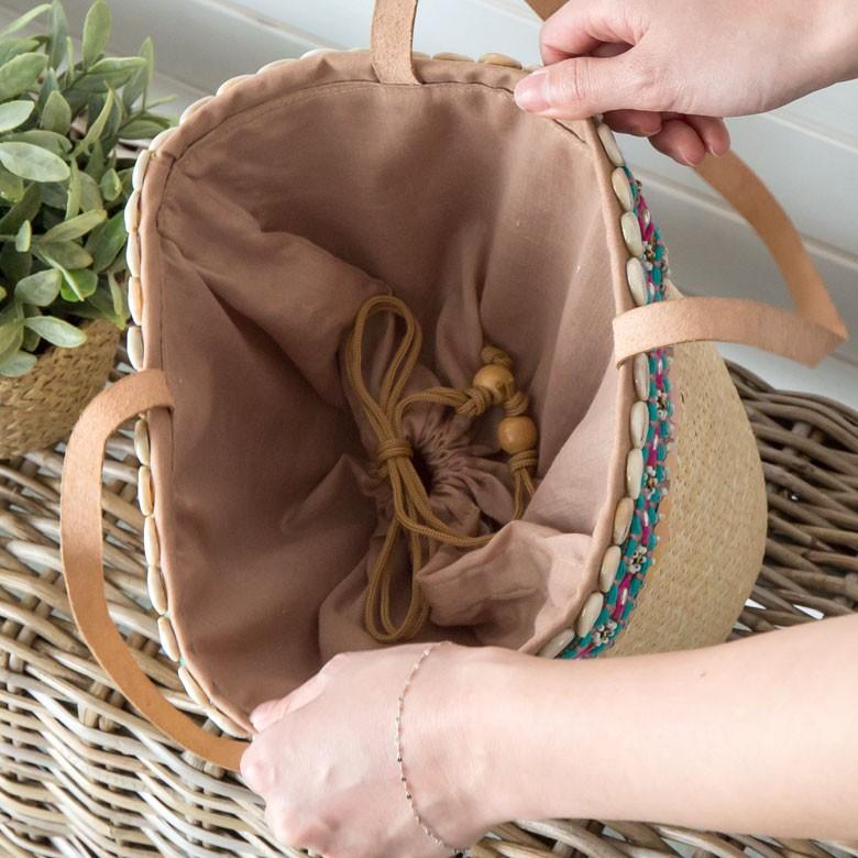 ラタンで編まれたかごバッグ 2色展開 アジア工房 1247 | ブランド登録なし | 03