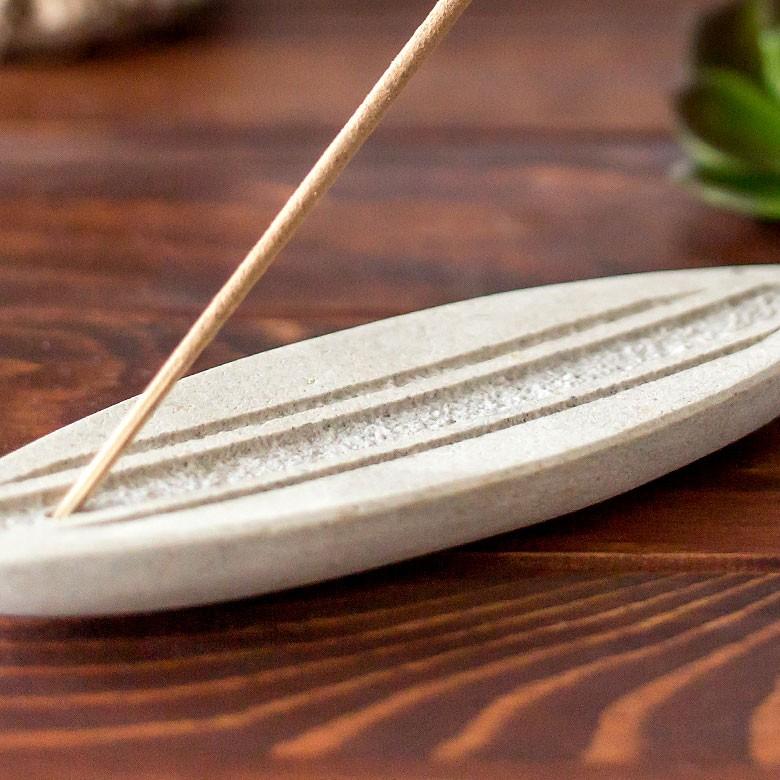 お香立て ストーン製 サーフボード型 西海岸 スティック ナチュラル インテリア 男前 アロマ ビーチハウス アジア工房 12480 | ブランド登録なし | 03