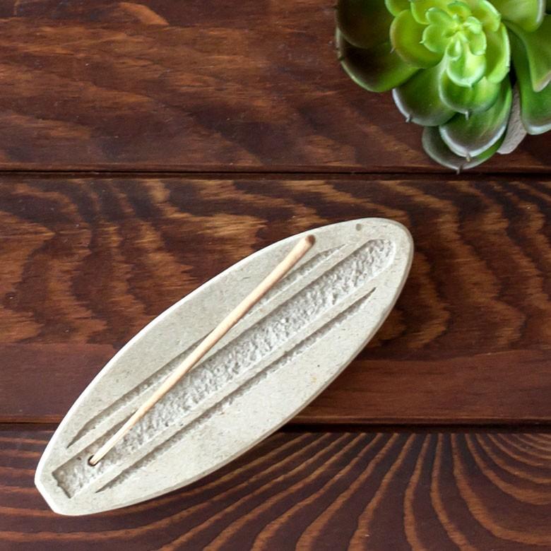 お香立て ストーン製 サーフボード型 西海岸 スティック ナチュラル インテリア 男前 アロマ ビーチハウス アジア工房 12480 | ブランド登録なし | 07