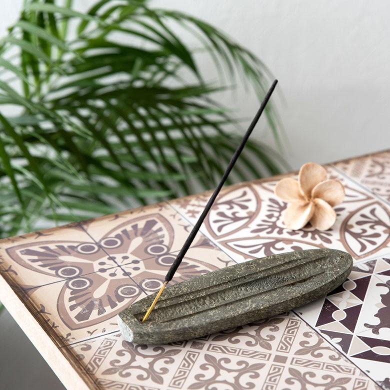 お香立て ストーン製 サーフボード型 西海岸 スティック ナチュラル インテリア 男前 アロマ ビーチハウス アジア工房 12481 | ブランド登録なし | 14