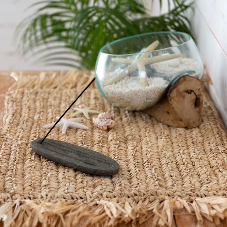 お香立て ストーン製 サーフボード型 西海岸 スティック ナチュラル インテリア 男前 アロマ ビーチハウス アジア工房 12481 | ブランド登録なし | 08