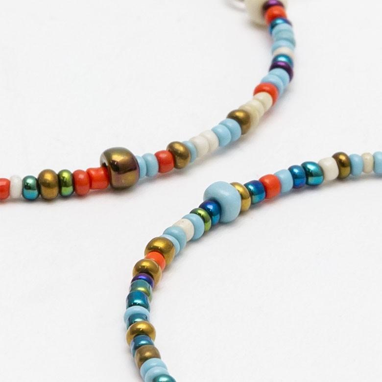 ピアス フープ ビーズ カラフル 揺れる フックピアス エスニック アジアン バリ雑貨 レディース おしゃれ 夏 12560 | ブランド登録なし | 04