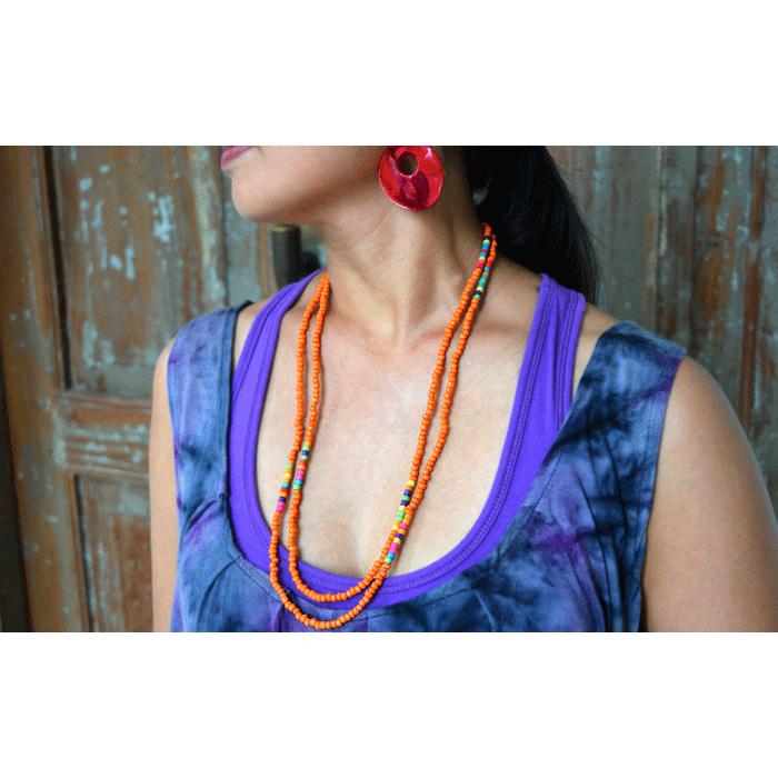 カラフルビーズのロングネックレス 2色展開 アジア工房 1258 | ブランド登録なし | 04